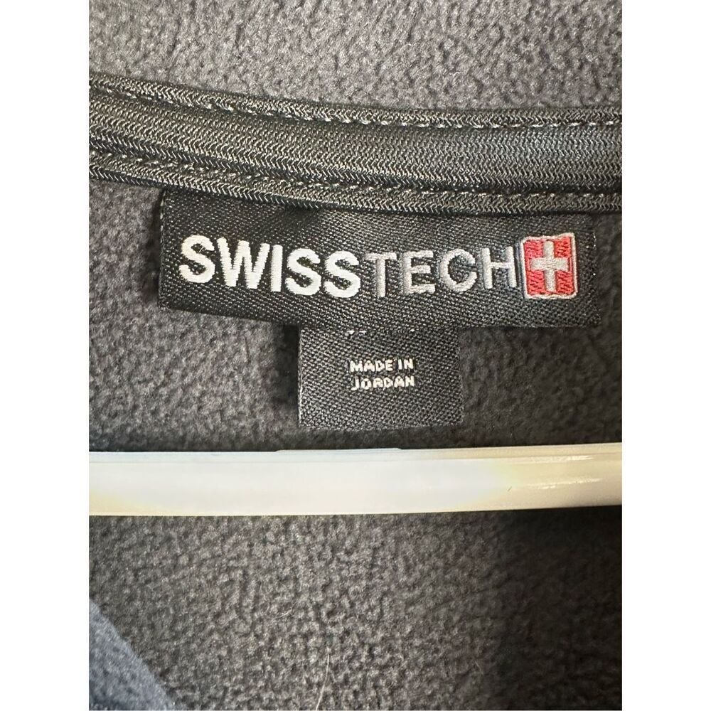 Swiss Tech sz M full zip jacket dark gray hoodie - Picture 5 of 9